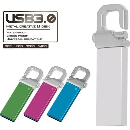 New Metal usb flash drives USB 3.0 memory flash stick U Disk pendrive 4GB 8GB 16GB 32GB 64GB 128GB christmas Gift