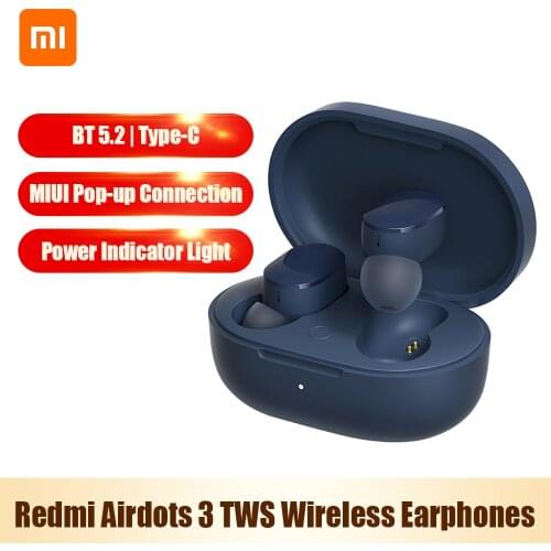 Xiaomi Redmi AirDots 3 TWS Wireless Bluetooth 5.2 Earphone Hybrid Vocalism Wireless Headset CD-level Sound Quality