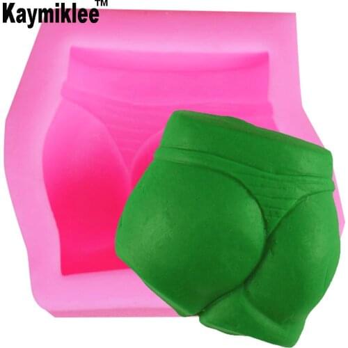 S080 Fun Bikini Candle Moulds Soap Mold Kitchen-Baking Resin Silicone Form Home Decoration 3D DIY Clay Craft Wax-Making