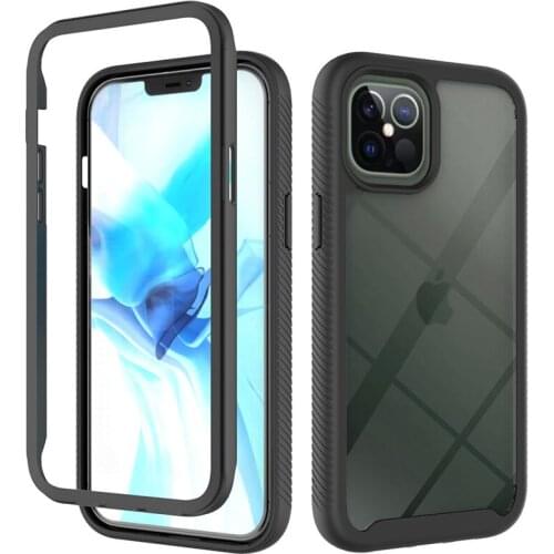 50pcs/Lot 360 Full Covered Front Frame Armor Phone Case For iPhone 13 12 Mini 11 Pro Max XR XS X 7 8 6 6S Plus