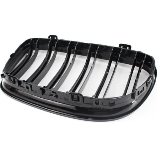 1Pair Gloss Black Kidney Grille Grill Repair Parts for BMW E90 E91 2009-2011
