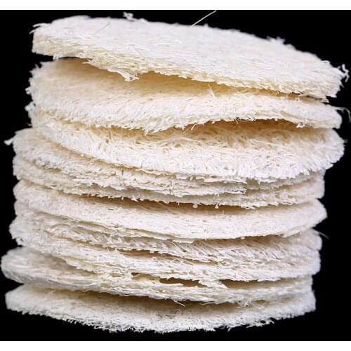 10PCS Natural Loofah Sponge Bath Rub Exfoliate Bath Glove Oval Bath Towel