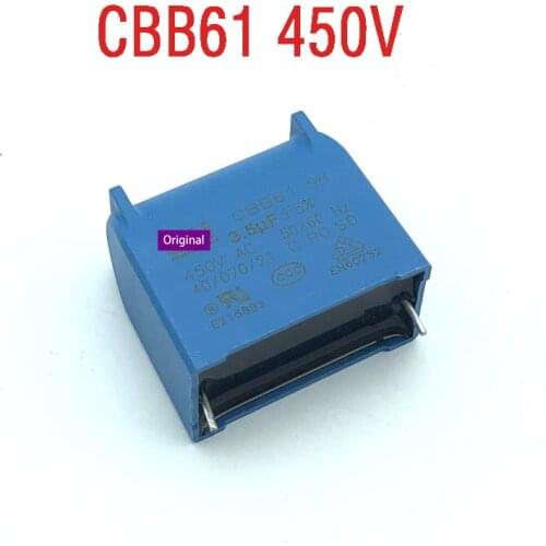 10PCS/LOTS NEW CBB61 SH 1.0/1.2/1.5/2.0/2.5/3.0/3.5/4.0 UF 450V 50/60HZ Actual Stock Photos Original Goods