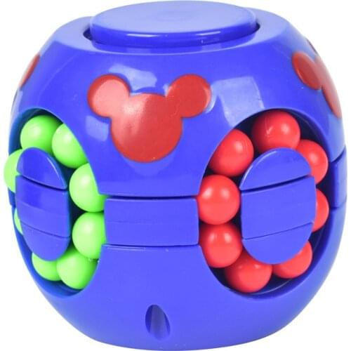 2 IN 1 Fingertips finger spinner toy magic Cube Fingertip Gyro stress relief creative puzzles magic beans toy Kid Gift Toys