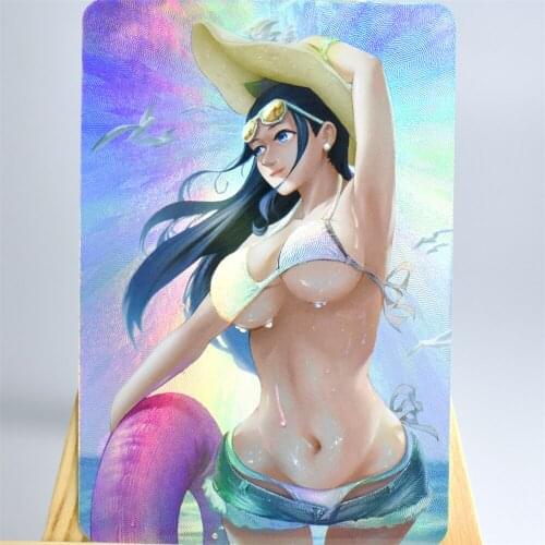 Anime Flash Card Luffy Anaconda Hancock Nami Robin Three Fight Small Set Flash Card Anime Flash Card Collection Card