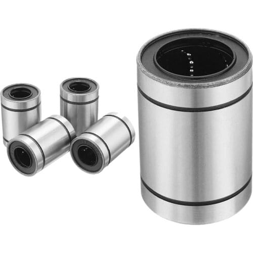 4 Pcs LM12UU 12X22X32mm Double Side Rubber Seal Linear Motion Ball Bearing & 1x LM30UU 30mmx45mmx64mm