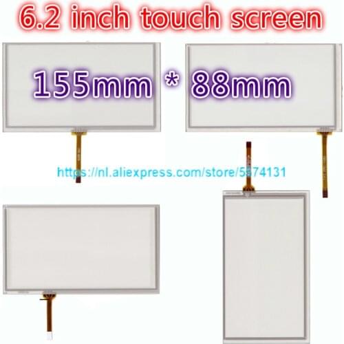 6.2 Inch 155 Mm * 88 Mm Touch Screen Panel Digitizer HSD062IDW1 A00 A01 A02 A20 TM062RDH03 CLAA062LA01 Lcd Display dvd Auto Gps