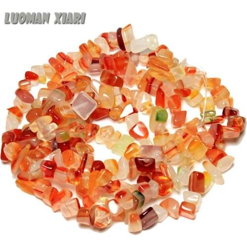 AAA+ Wholesale 5-8 mm Gravel Shape Red Glass Crystal Stone Beads For Jewelry Making DIY Bracelet Necklace Beads Strand 34