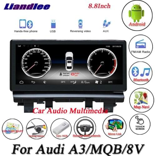 Car Android Multimedia System For Audi A3 MQB 8V 2012-2018 Radio GPS Navigation Player Carplay Androidauto HD Screen