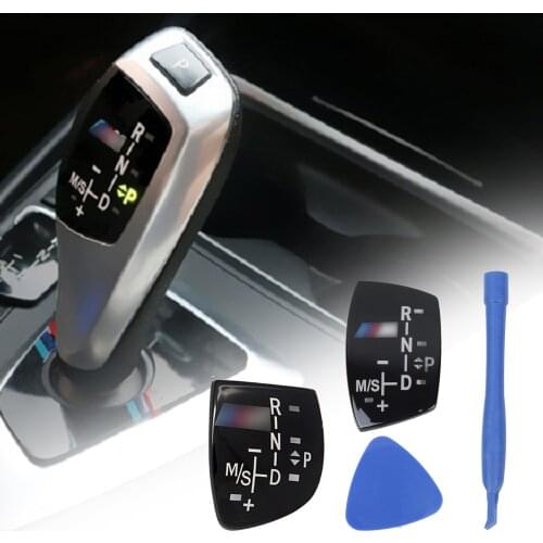 Auto Car Shift Knob Panel Gear Button Cover Emblem M Performance Sticker For BMW X1 X3 X5 X6 M3 M5 F01 F10 F30 F35 F15 F16 F18