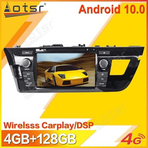 Android Car Multimedia Stereo Player For Toyota Corolla 2010 - 2014 2015 2016 Tape Radio Recorder Video GPS Navi Head Unit 2 Din