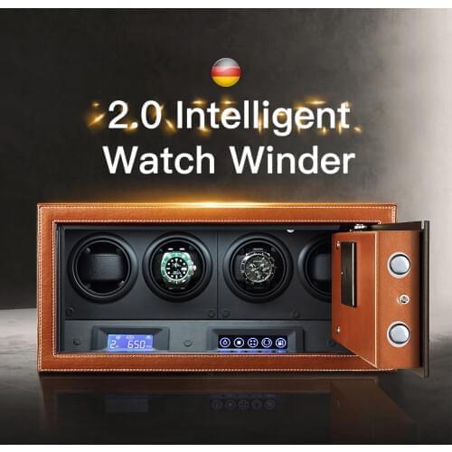 Safe Watch Winder Carbon Fiber Watch Holder Display box Automatic Mechanical Watch Winder