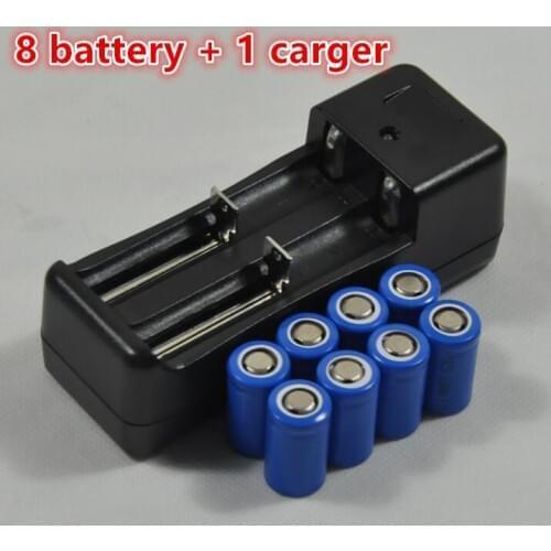 ER14250 battery LS14250 ER14250H 14250 1/2AA 3.6V/3.7V 280mah Rechargeable Li-ion lithium batteries(8 battery + 1 carger)
