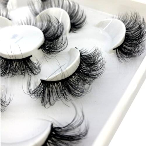HBZGTLAD New 2/5 pairs 10-25mm natural 3D false eyelashes fake lashes makeup kit Mink Lashes extension mink eyelashes maquiagem