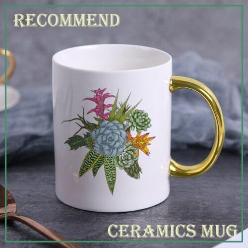 Ceramic Coffee кружки Cup Bouquet Creative Ceramic Water Cup Nordic Luxurious Tea Cup Porcelain Tea Set Drinkware KTZW-054