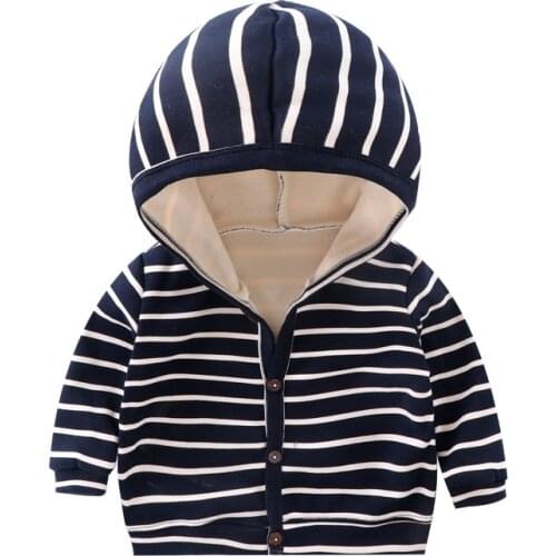 2020 winter Baby tops clothes baby jackets longe sleeves cotton baby boys outerwear hooded coats