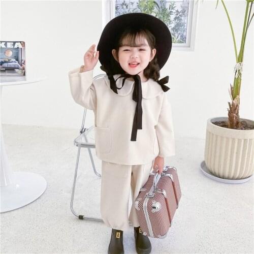 Cotton Childrens Clothes Set Baby Girls Top + Pants 2pcs/Set Kids Spring Summer Costume Teenage Girl Clothing High Quality
