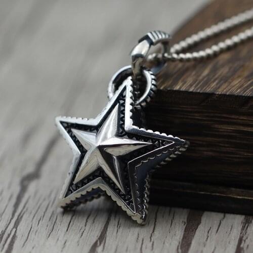Sterling Silver 925 Pendant Influx Of Men Women five-pointed Star double-sided Pendant Cody Sanderson Navajo