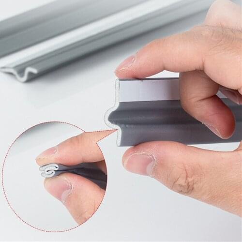 2M Self Adhesive window gap sealing strip Windproof soundproof foam Sliding door bottom seal tape guard Sealer Dust Stopper