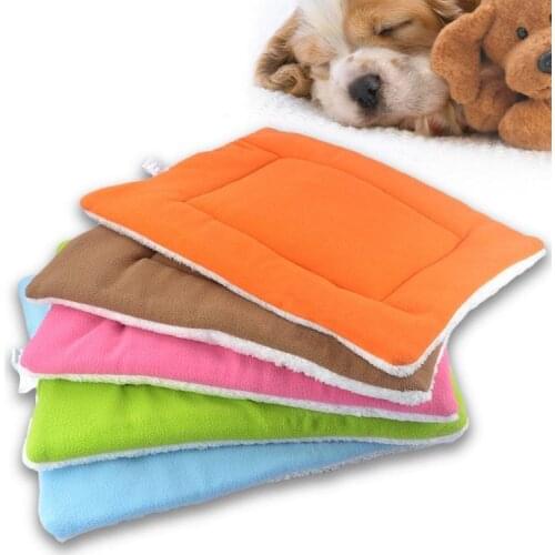 Small Medium Large Pet Dog Bed Mat Cushion Katzen Polster Soft Warm Pet Crate Kennel Padding House Cozy Free shipping