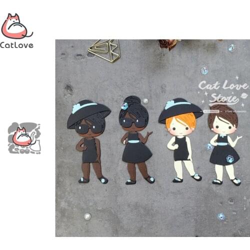 Lady Sunglasses Hat Metal Cutting Dies Scrapbooking Stencil Die Cuts Card Making Decorative Craft Embossing New Dies For 2020