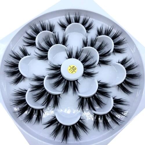 HBZGTLAD 7 pairs natural false eyelashes fake lashes long makeup 3d mink lashes eyelash extension mink eyelashes for beauty