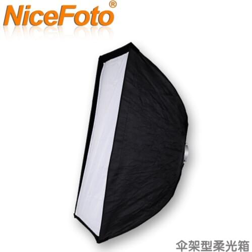 NiceFoto umbrella stand outdoor lamp studio flash softbox k-70x100cm