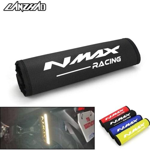 NMAX Motorcycle Shock Absorber Cover with Reflective Strip Washable Rubber-based Velcro Fix for Yamaha NMAX 125 155 2013-2021
