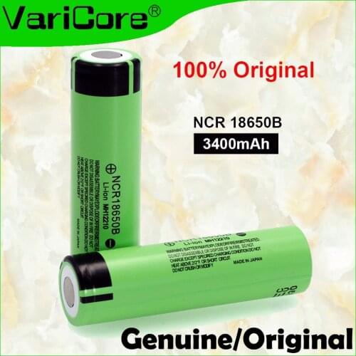 Genuine 100% New Original NCR18650B 3.7 V 3400mah 18650 Lithium Rechargeable Battery for Flashlight Batteries