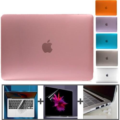 For Macbook Air 13 12 13.3" Crystal Clear cases for Macbook Pro13 15 16 Touch Bar cover 2019/2020 A2289 A1932 A2159 A2179 A1706