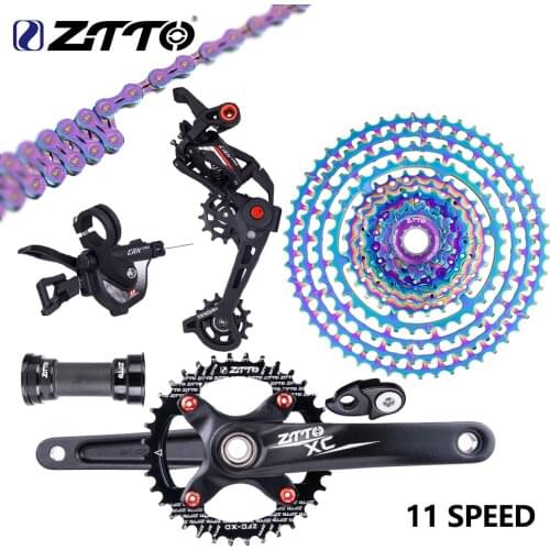 ZTTO MTB Bike 11 Speed groupset 11s 11-52T 11S 46T 50T cassette rainbow ultralight k7 11v 52T HG 11s shifter derailleur chain