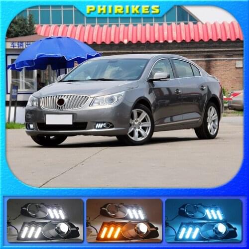 LED Day Light For Buick Lacrosse 2009-2012 bumper grille daytime running light DRL fog light cover