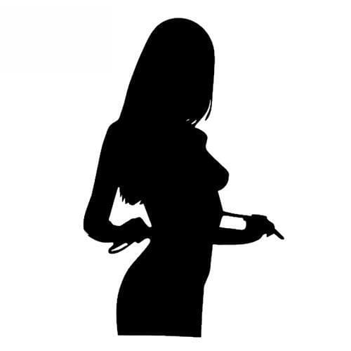 SZWL Sexy Naked Woman Lady Car Window Sticker Vinyl for Boat Laptop Motorbike Bumper JDM and All The Smooth Surface,17cm*11cm