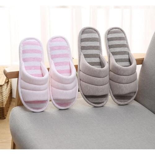 Women Indoor Slippers Anti-slip Lovers Home Flax Slipper 2020 Spring Summer Shoes Woman Men House Floor Cotton Slides SH12281