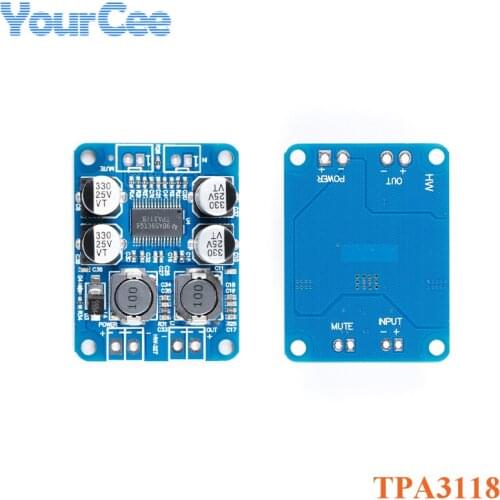 TPA3118 PBTL Amplifier Module 60W Mono Digital Audio Amplifier Board Module 1X60W DC 8-24V For Arduino