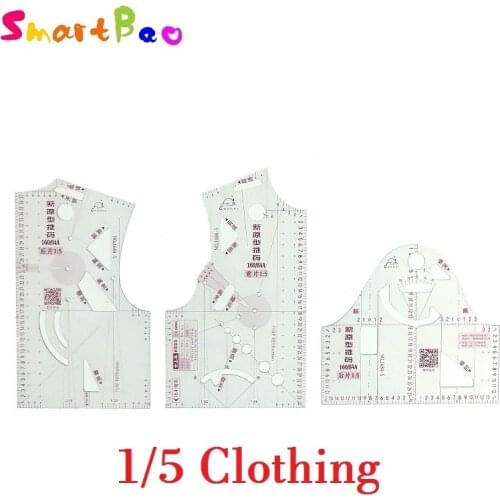 1:5 Fashion Design Ruler Women Cloth Design Clothing Prototype Ruler School Student Teching Blouse Drawing Templete Model 6215