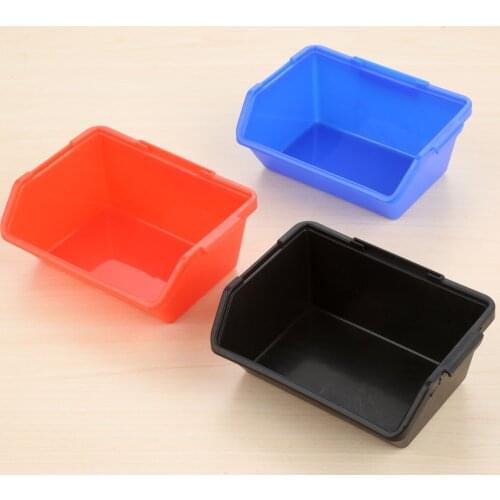 1Pc Plastic Workshop Combination Components Box Bin Storage Rack Shelving Garage Storage Rack Tool Organiser Box 110*85*50mm