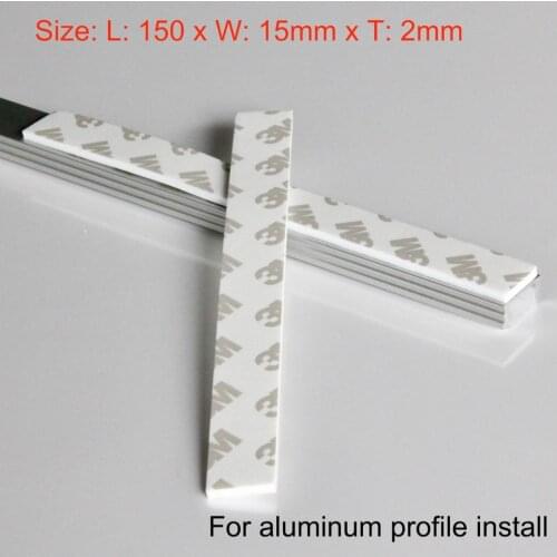 100pcs a lot, Adhesive 3M Tapes Double Sided sticker for led aluminum profile install