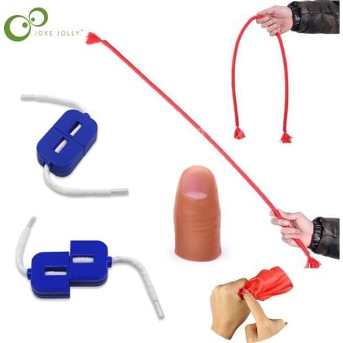 3pcs Magic show props Stiff Rope Broken Rope restoration Close Up Street Kids Party Show Stage Bend Magic Finger Trick Toy