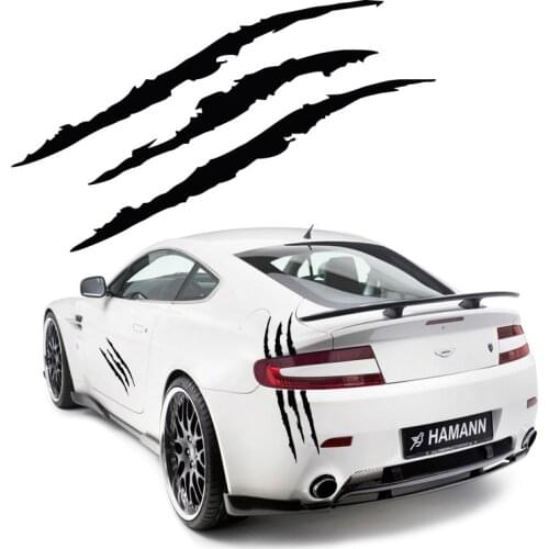 40cm*12cm Reflective Monster Sticker Black/White/Red Scratch Stripe Claw Marks Car Motorbicycle Headlight Tail light Vinyl Decal