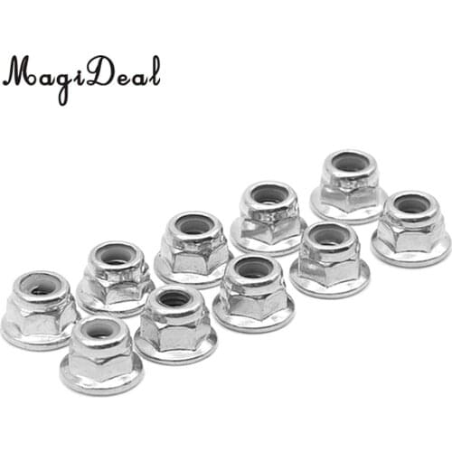 8pcs Silver Alum M4 Lock Wheel Nut Fit WLtoys 12428 12423 RC Car parts