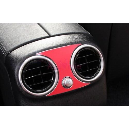 Accessories For Mercedes Benz C Class GLC C200 GLC260 Rear Air Vent Cover Trim AC Outlet Panel Aluminum Alloy Accessories