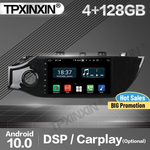 4+128G Apple Carplay Car Radio 2 Din Stereo Receiver Android For Kia K2 RIO 2017 2018 2019 IPS GPS Navigation Player Audio Unit