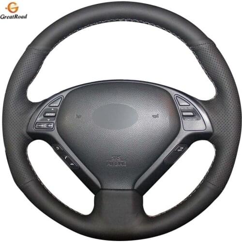 Black Genuine Steering Wheel Cover For Steering Wheel for Infiniti G25 G35 G37 QX50 EX25 EX35 EX37 2008-2013