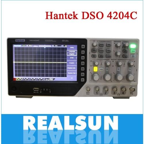 Hantek Dso4204C Digital Storage Oscilloscope 200Mhz 4channels 1Gsa/s Record Length 64K 7'' Tft Lcd better than 5102P