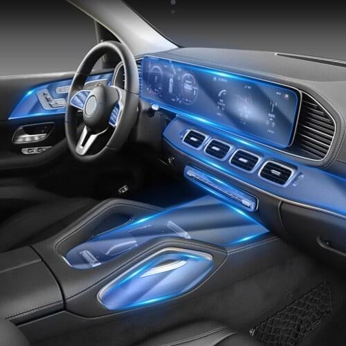 For Mercedes Benz GLE Class GLE350 GLE450 W167 V167 TPU Transparent Car Dashboard Film Screen Protector Sticker Anti-scratch