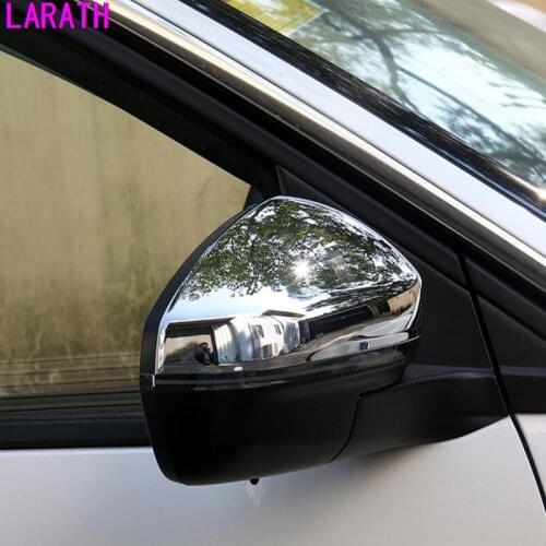 For PEUGEOT 5008 2017-2019 ABS Chrome Carbon Fiber Rearview Side Door Mirror Cover 2PCS