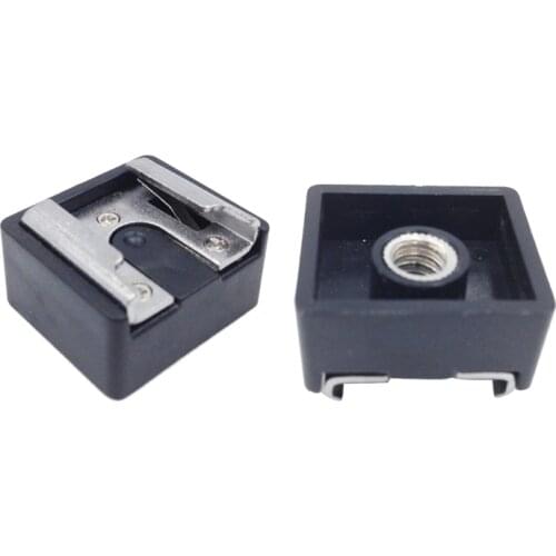 HOT-2Pcs Flash Hot Shoe Mount Adapter To 1/4 Inch Thread For Studio Light Stand Tripod