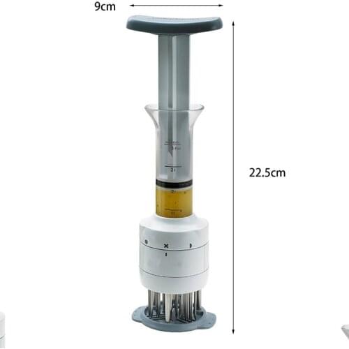 2020 Stainless Steel Meat Marinade Injector Barbecue Seasoning Injectors Meat Tenderizer Kitchen Gadgets BBQ Tender Meat Needle
