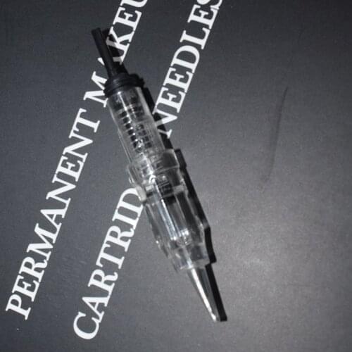 Cartridge Tattoo Needles 10pcs 1 Liner Cartridge Permanent Makeup Micropigmentation Machine Cartridge Eyebrow Tattoo Needle
